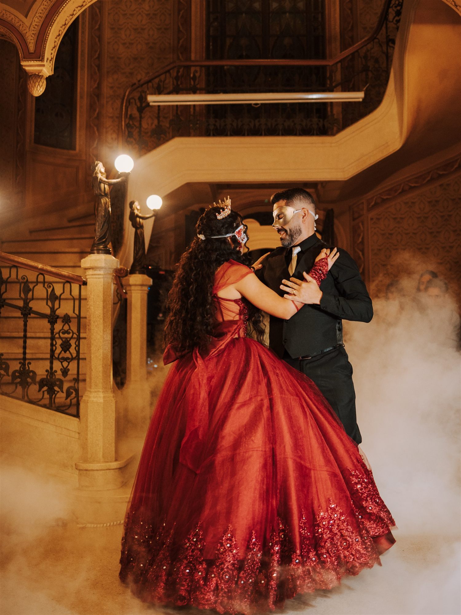 Debutante dançando com o pai